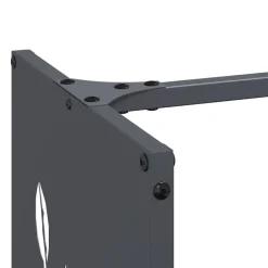 vidaXL Leñero 40x30x80 cm Acero laminado en frío Antracita Discount