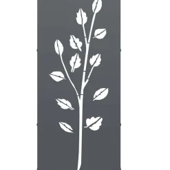 vidaXL Leñero 40x30x80 cm Acero laminado en frío Antracita Discount
