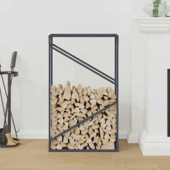 vidaXL Accesorios Para Hornos De Leña Y Chimeneas-Leñero 60x25x100 cm Acero laminado en frío