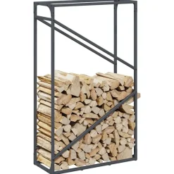 vidaXL Accesorios Para Hornos De Leña Y Chimeneas-Leñero 60x25x100 cm Acero laminado en frío