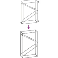 vidaXL Accesorios Para Hornos De Leña Y Chimeneas-Leñero 60x25x100 cm Acero laminado en frío
