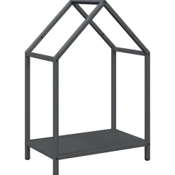 vidaXL Leñero 40x25x60 cm Acero laminado en frío Antracita