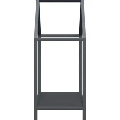 vidaXL Leñero 40x25x60 cm Acero laminado en frío Antracita