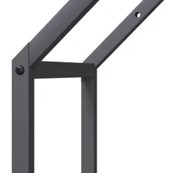 vidaXL Leñero 40x25x60 cm Acero laminado en frío Antracita