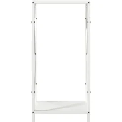 vidaXL Leñero 34x25x70 cm Acero laminado en frío Blanco