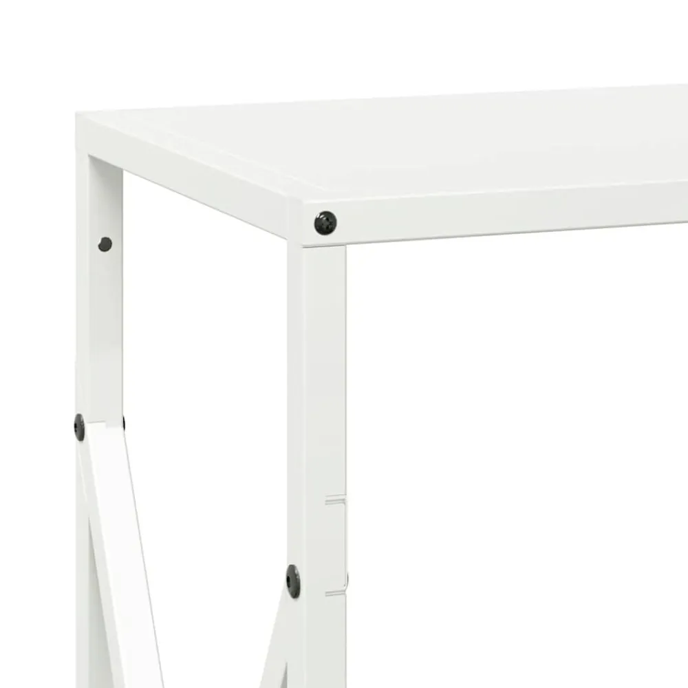 vidaXL Leñero 34x25x70 cm Acero laminado en frío Blanco