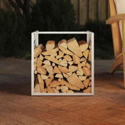 vidaXL Accesorios Para Hornos De Leña Y Chimeneas-Leñero 40x40x40 cm Acero laminado en frío