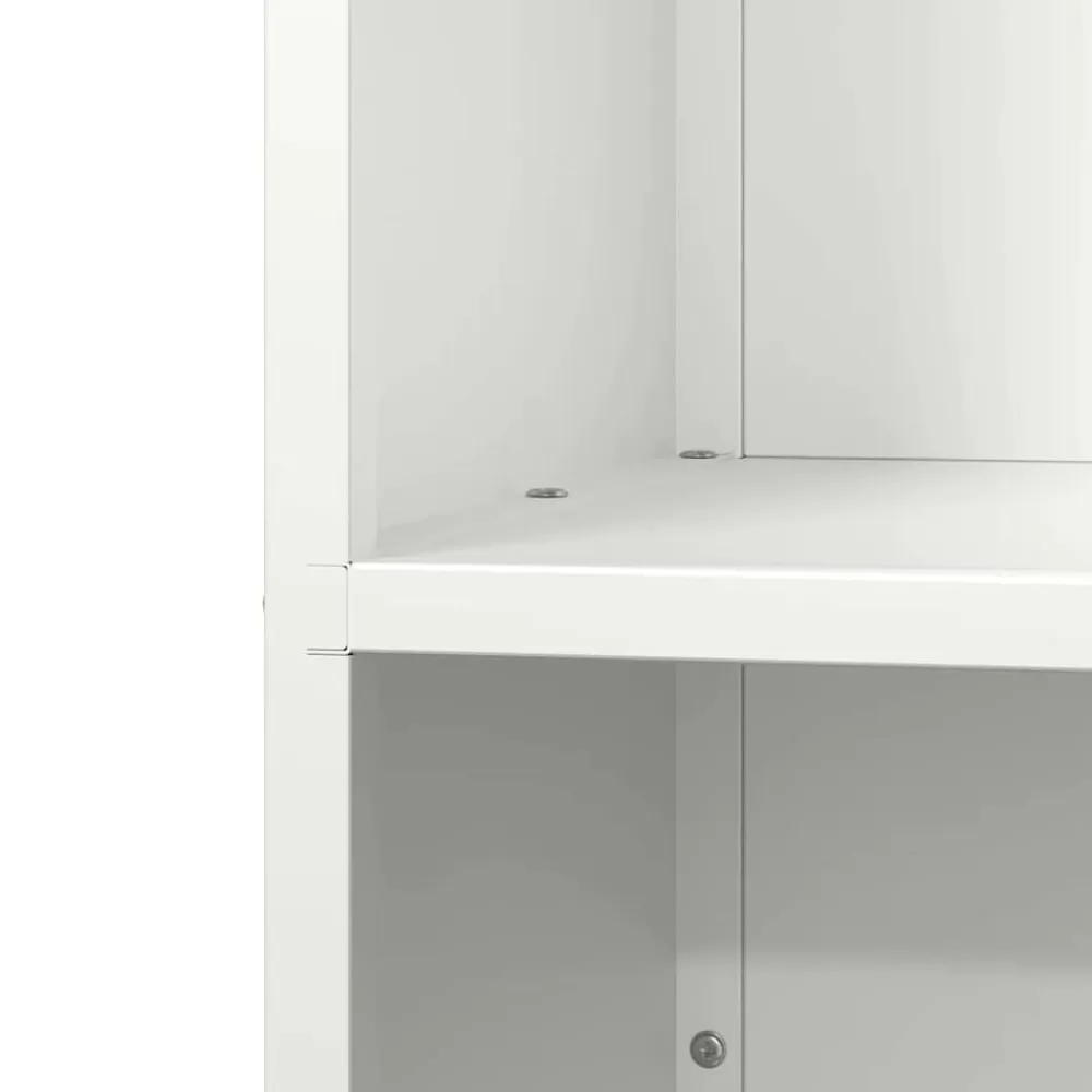 vidaXL Leñero 40x30x80 cm Acero laminado en frío Blanco Sale