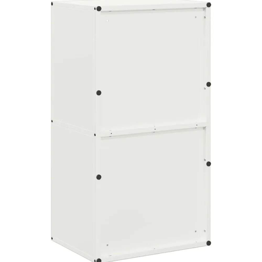vidaXL Leñero 40x30x75 cm Acero laminado en frío Blanco Sale