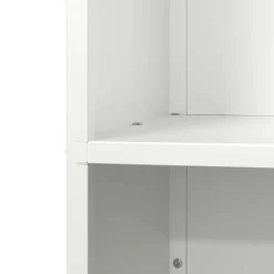 vidaXL Leñero 40x30x75 cm Acero laminado en frío Blanco Sale
