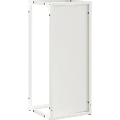 vidaXL Leñero 25x25x60 cm Acero laminado en frío Blanco Online