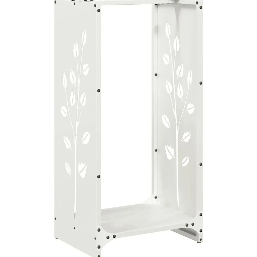 vidaXL Accesorios Para Hornos De Leña Y Chimeneas-Leñero 40x30x80 cm Acero laminado en frío