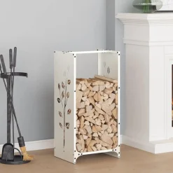 vidaXL Accesorios Para Hornos De Leña Y Chimeneas-Leñero 40x30x80 cm Acero laminado en frío
