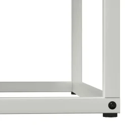vidaXL Leñero 69,5x35x81 cm Acero laminado en frío Blanco Clearance