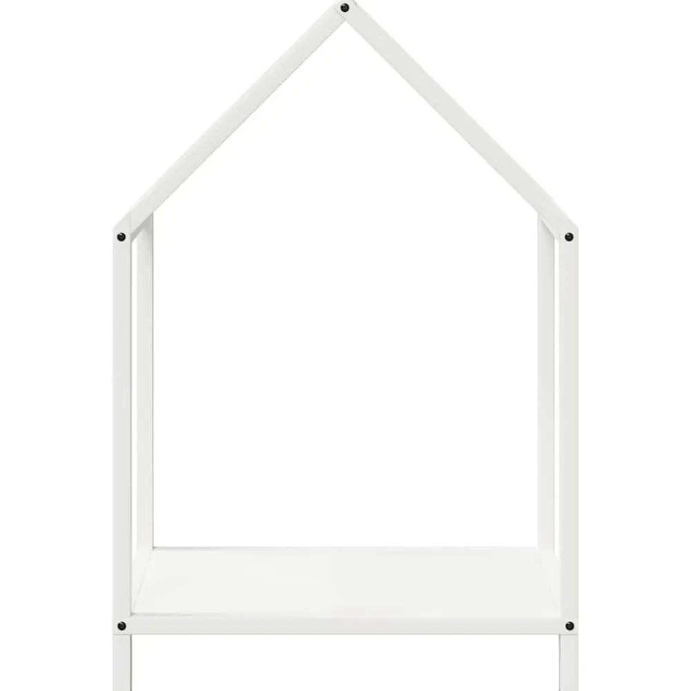 vidaXL Leñero 40x25x60 cm Acero laminado en frío Blanco Clearance