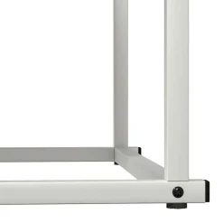 vidaXL Leñero 70x43x34,5 cm Acero laminado en frío Blanco