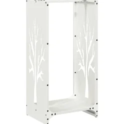 vidaXL Accesorios Para Hornos De Leña Y Chimeneas-Leñero 40x30x80 cm Acero laminado en frío