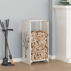 vidaXL Accesorios Para Hornos De Leña Y Chimeneas-Leñero 40x30x80 cm Acero laminado en frío