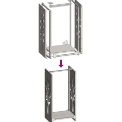 vidaXL Accesorios Para Hornos De Leña Y Chimeneas-Leñero 40x30x80 cm Acero laminado en frío