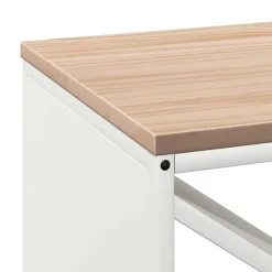 vidaXL Accesorios Para Hornos De Leña Y Chimeneas-Leñero con tablero de madera 100,5x35,5x40 cm