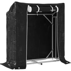vidaXL Accesorios Para Hornos De Leña Y Chimeneas-Leñero cubierta lluvia 100,5x40,5x110,5 cm acero galvanizado