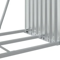 vidaXL Accesorios Para Hornos De Leña Y Chimeneas-Leñero de acero galvanizado 80x45x190 cm