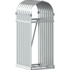 vidaXL Accesorios Para Hornos De Leña Y Chimeneas-Leñero de acero galvanizado 40x45x100 cm