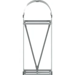 vidaXL Accesorios Para Hornos De Leña Y Chimeneas-Leñero de acero galvanizado 40x45x100 cm