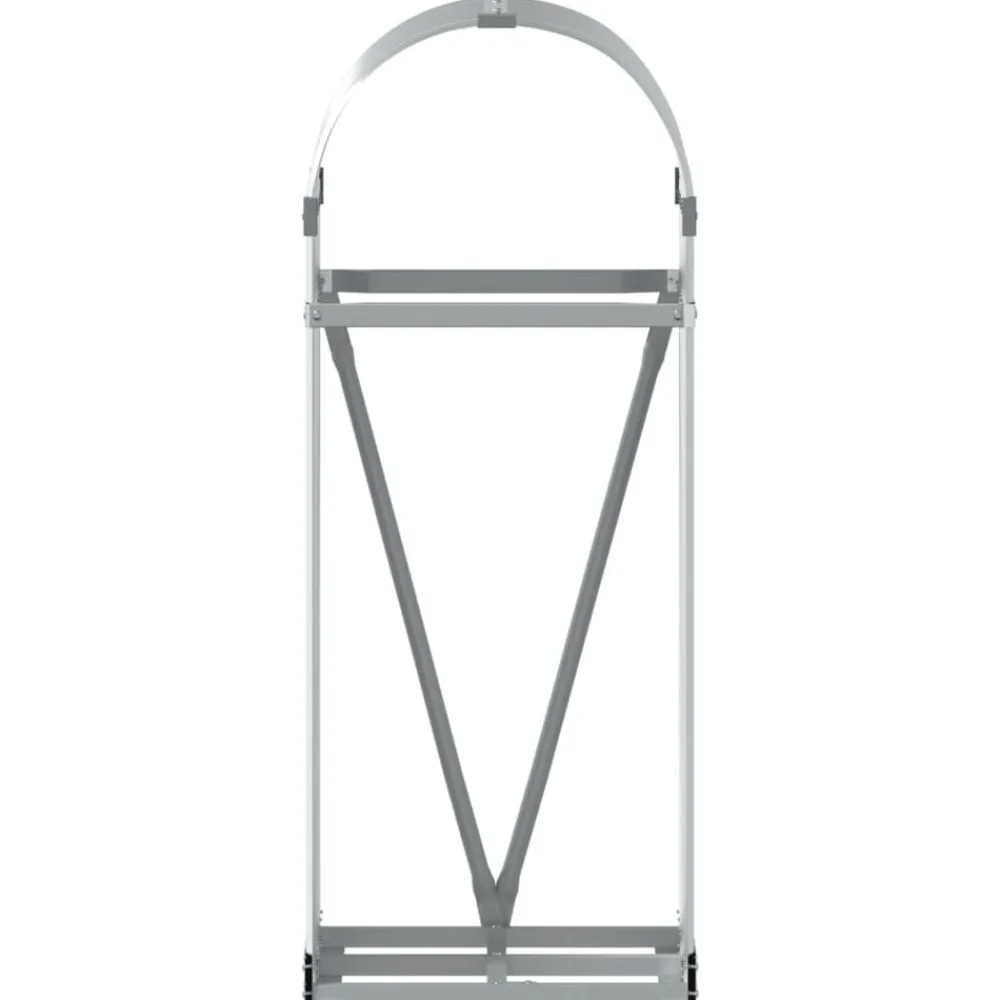 vidaXL Accesorios Para Hornos De Leña Y Chimeneas-Leñero de acero galvanizado 40x45x100 cm