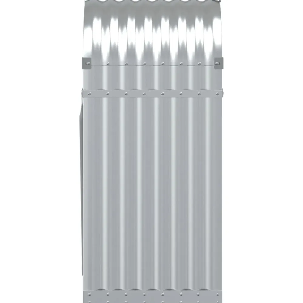 vidaXL Accesorios Para Hornos De Leña Y Chimeneas-Leñero de acero galvanizado 40x45x100 cm