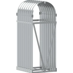 vidaXL Accesorios Para Hornos De Leña Y Chimeneas-Leñero de acero galvanizado 40x45x100 cm
