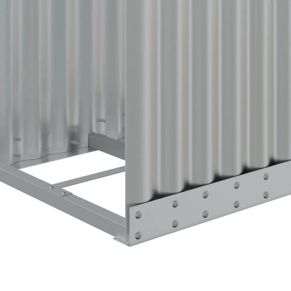 vidaXL Accesorios Para Hornos De Leña Y Chimeneas-Leñero de acero galvanizado 40x45x100 cm