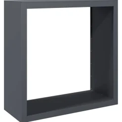 vidaXL Accesorios Para Hornos De Leña Y Chimeneas-Leñero de acero gris antracita 120x35x120 cm