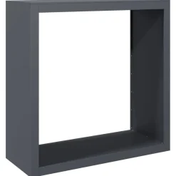 vidaXL Accesorios Para Hornos De Leña Y Chimeneas-Leñero de acero gris antracita 120x35x120 cm