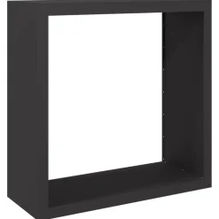 vidaXL Leñero de acero negro 100x40x100 cm Acero/Negro New
