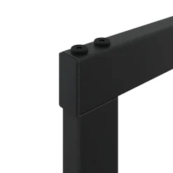 vidaXL Leñero de acero negro 55x30x116 cm Outlet