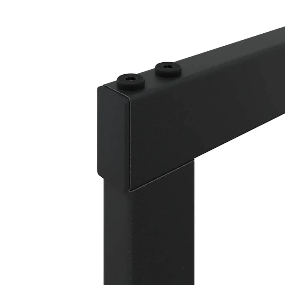 vidaXL Leñero de acero negro 55x30x116 cm Outlet