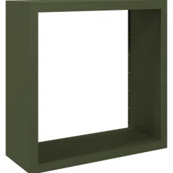 vidaXL Accesorios Para Hornos De Leña Y Chimeneas-Leñero de acero verde 100x40x100 cm