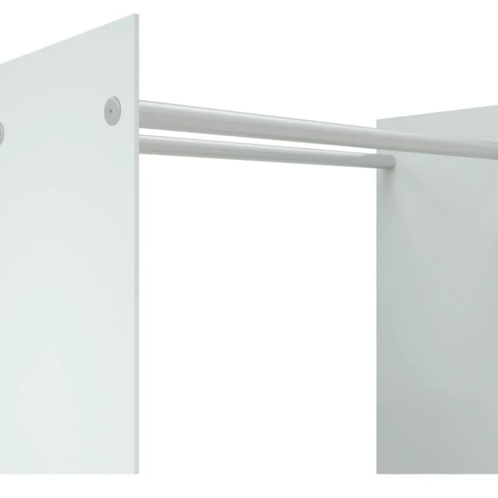 vidaXL Leñero de vidrio templado 80x35x100 cm Blanco Clearance