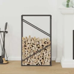 vidaXL Accesorios Para Hornos De Leña Y Chimeneas-Leñero 60x25x100 cm Acero laminado en frío