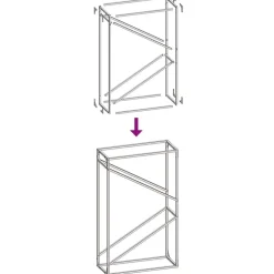 vidaXL Accesorios Para Hornos De Leña Y Chimeneas-Leñero 60x25x100 cm Acero laminado en frío