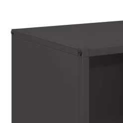 vidaXL Leñero 40x30x75 cm Acero laminado en frío Negro Best