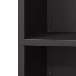 vidaXL Leñero 40x30x75 cm Acero laminado en frío Negro Best