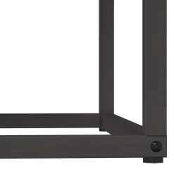 vidaXL Leñero 69,5x35x81 cm Acero laminado en frío Negro Outlet