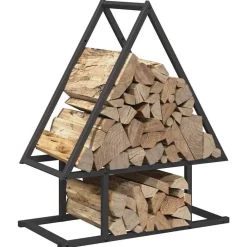 vidaXL Accesorios Para Hornos De Leña Y Chimeneas-Leñero 50x25x60 cm Acero laminado en frío
