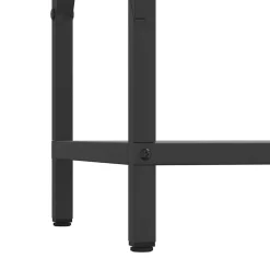 vidaXL Leñero 34x25x70 cm Acero laminado en frío Negro