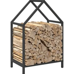 vidaXL Accesorios Para Hornos De Leña Y Chimeneas-Leñero 40x25x60 cm Acero laminado en frío
