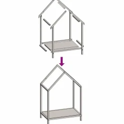 vidaXL Accesorios Para Hornos De Leña Y Chimeneas-Leñero 40x25x60 cm Acero laminado en frío