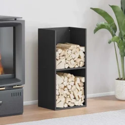 vidaXL Accesorios Para Hornos De Leña Y Chimeneas-Leñero 40x30x80 cm Acero laminado en frío