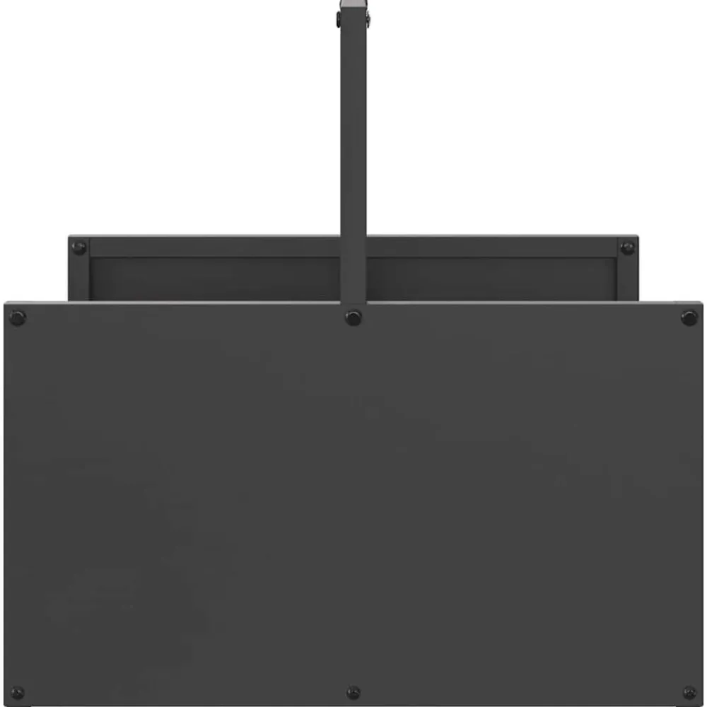 vidaXL Leñero 40x40x40 cm Acero laminado en frío Negro Online